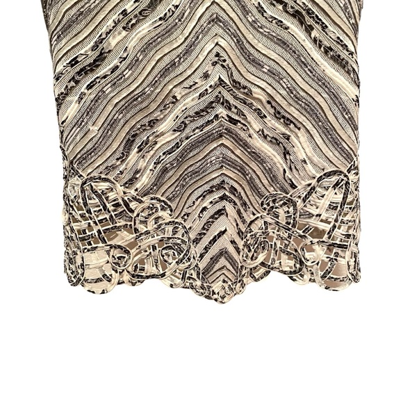 Obstinee by IKA Beautiful Button Up Ribbon Textured Jacket size 10 - Picture 10 of 11